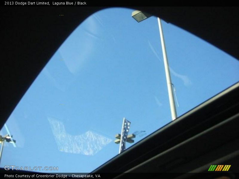 Laguna Blue / Black 2013 Dodge Dart Limited