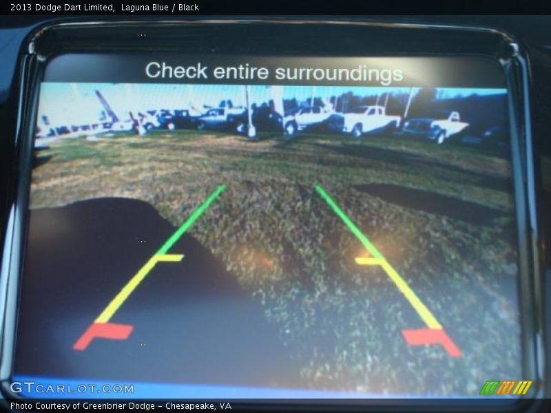 Laguna Blue / Black 2013 Dodge Dart Limited
