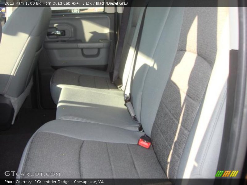 Black / Black/Diesel Gray 2013 Ram 1500 Big Horn Quad Cab 4x4