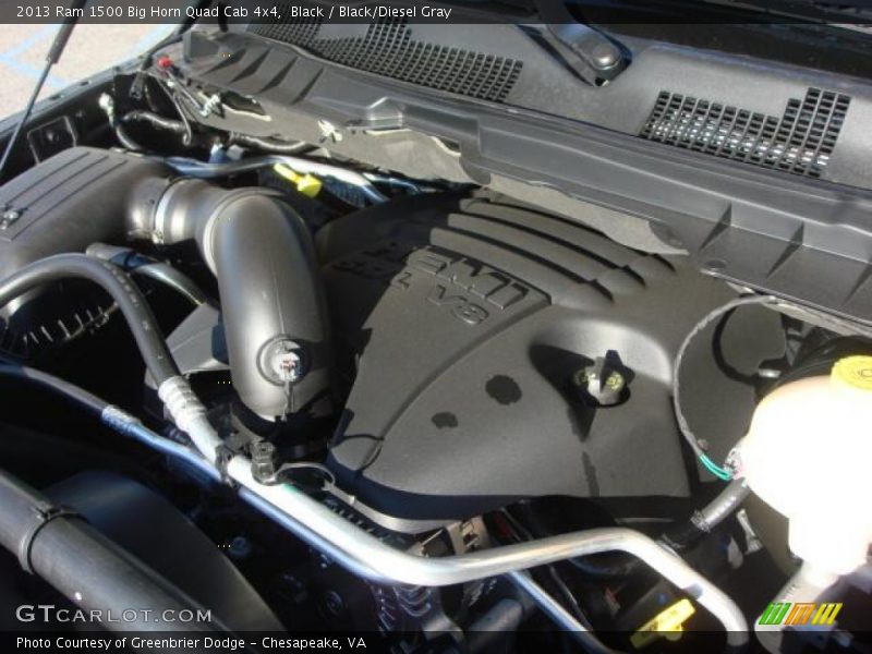Black / Black/Diesel Gray 2013 Ram 1500 Big Horn Quad Cab 4x4