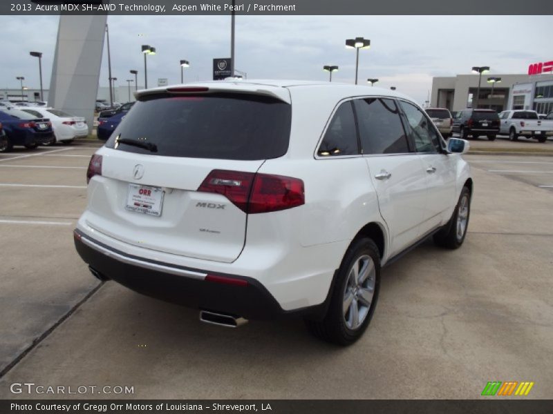 Aspen White Pearl / Parchment 2013 Acura MDX SH-AWD Technology