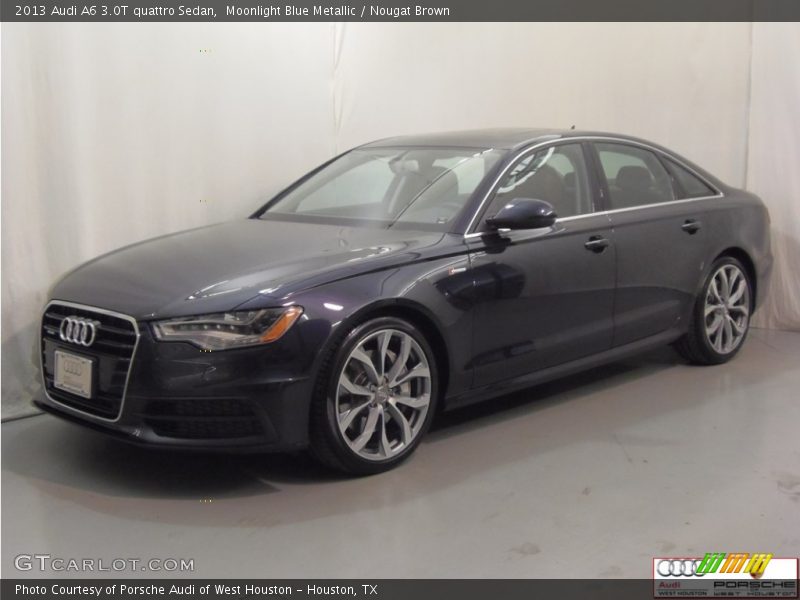 Moonlight Blue Metallic / Nougat Brown 2013 Audi A6 3.0T quattro Sedan