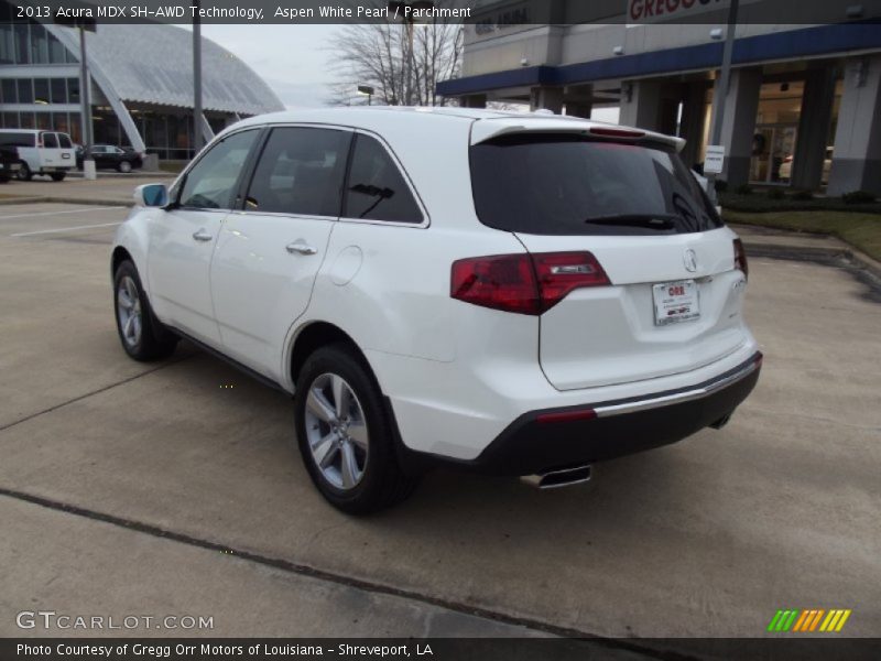 Aspen White Pearl / Parchment 2013 Acura MDX SH-AWD Technology