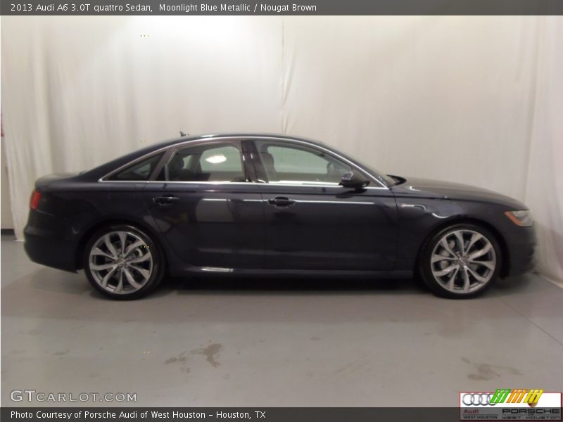 Moonlight Blue Metallic / Nougat Brown 2013 Audi A6 3.0T quattro Sedan