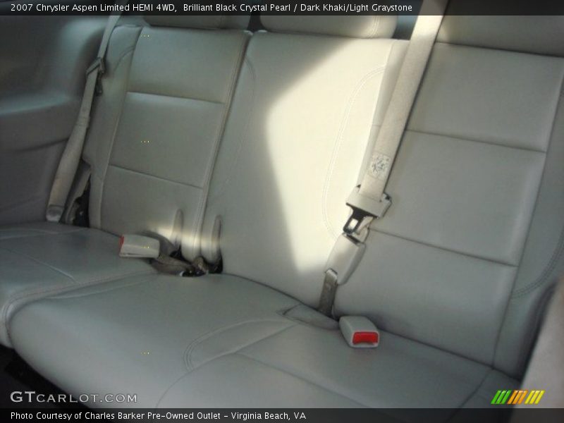 Brilliant Black Crystal Pearl / Dark Khaki/Light Graystone 2007 Chrysler Aspen Limited HEMI 4WD