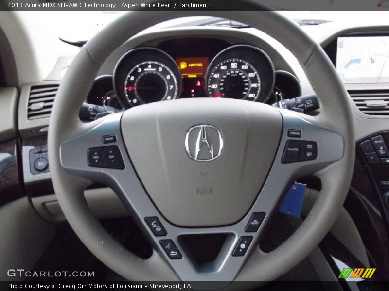Aspen White Pearl / Parchment 2013 Acura MDX SH-AWD Technology