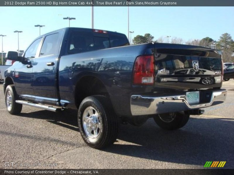 True Blue Pearl / Dark Slate/Medium Graystone 2012 Dodge Ram 2500 HD Big Horn Crew Cab 4x4