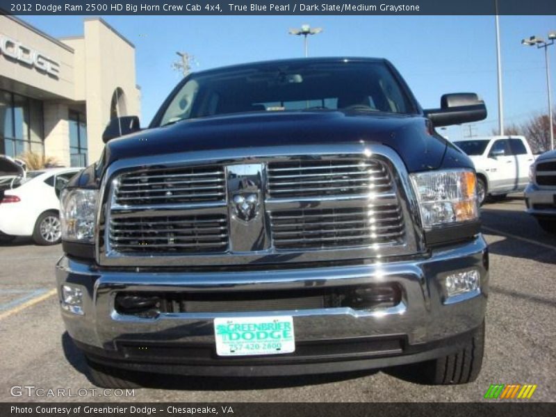 True Blue Pearl / Dark Slate/Medium Graystone 2012 Dodge Ram 2500 HD Big Horn Crew Cab 4x4