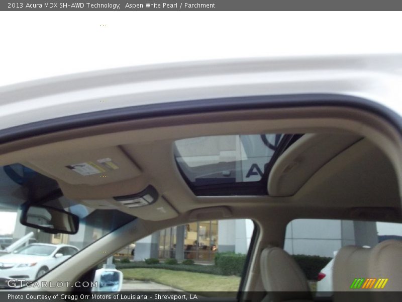 Aspen White Pearl / Parchment 2013 Acura MDX SH-AWD Technology