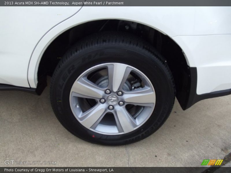 Aspen White Pearl / Parchment 2013 Acura MDX SH-AWD Technology