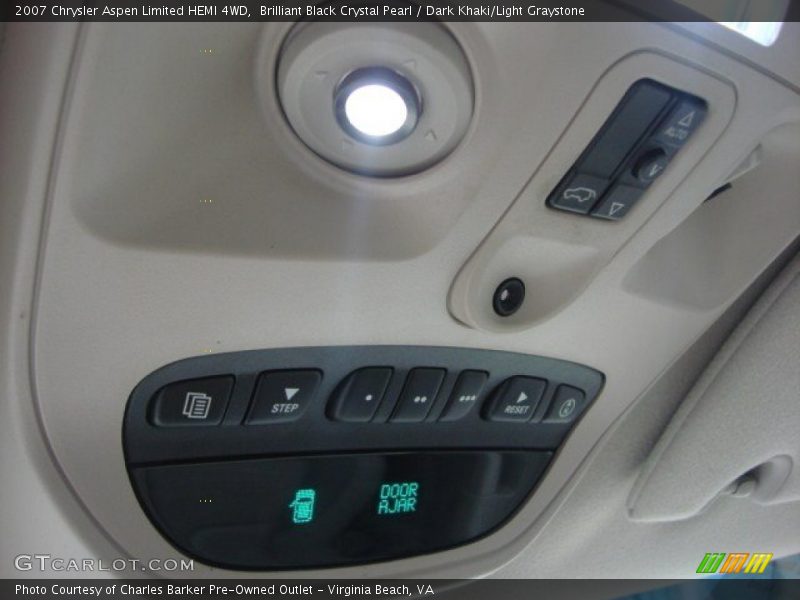 Brilliant Black Crystal Pearl / Dark Khaki/Light Graystone 2007 Chrysler Aspen Limited HEMI 4WD