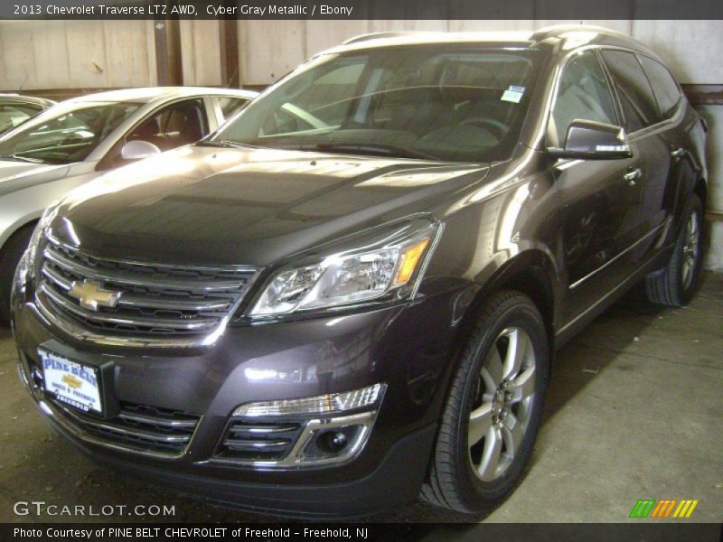 Cyber Gray Metallic / Ebony 2013 Chevrolet Traverse LTZ AWD