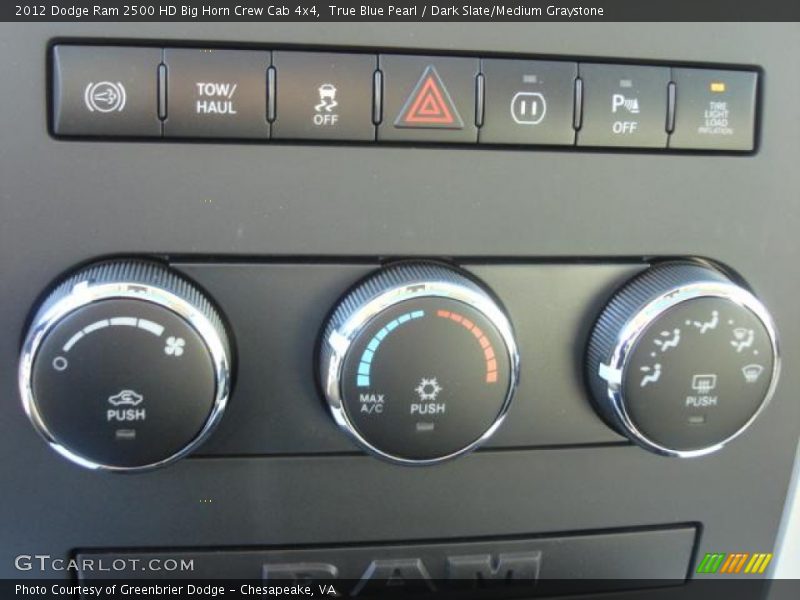 True Blue Pearl / Dark Slate/Medium Graystone 2012 Dodge Ram 2500 HD Big Horn Crew Cab 4x4