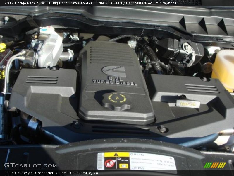 True Blue Pearl / Dark Slate/Medium Graystone 2012 Dodge Ram 2500 HD Big Horn Crew Cab 4x4