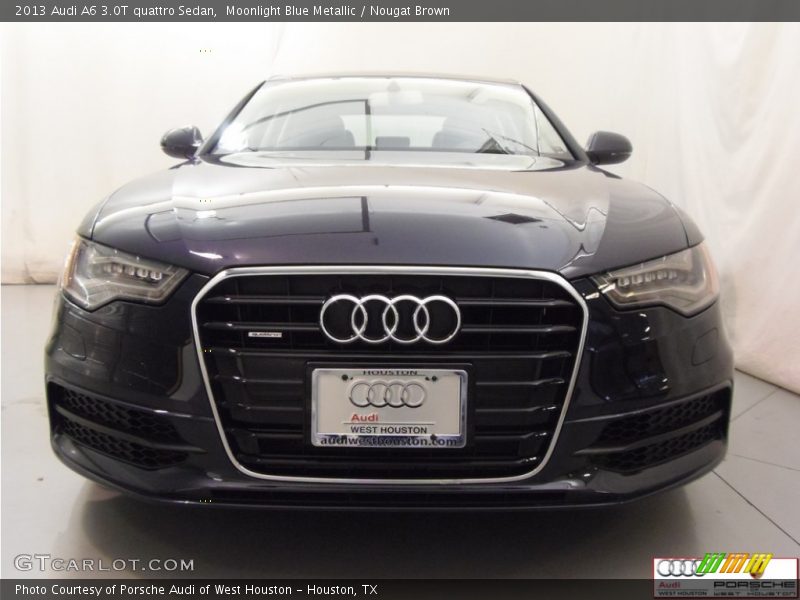 Moonlight Blue Metallic / Nougat Brown 2013 Audi A6 3.0T quattro Sedan