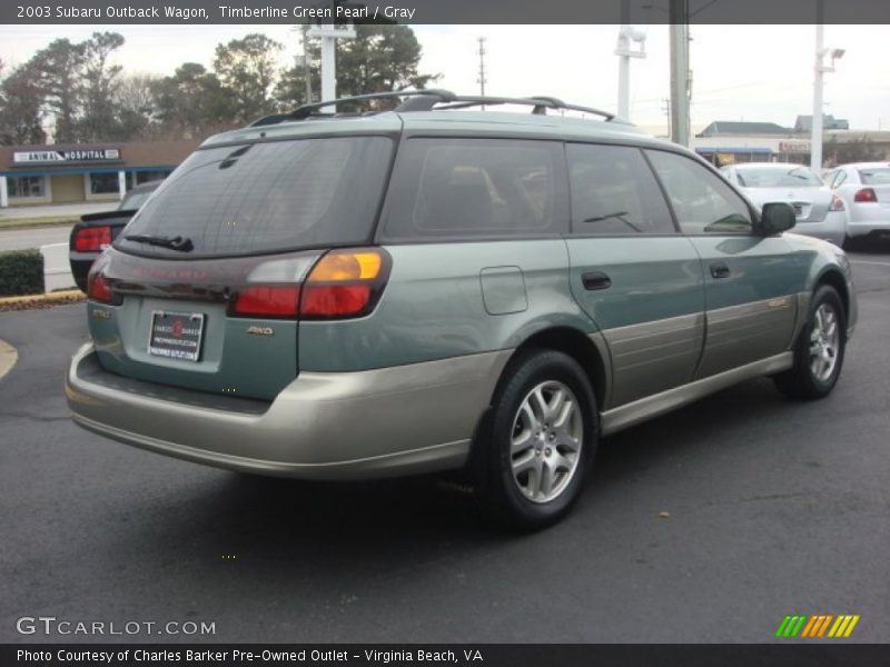 Timberline Green Pearl / Gray 2003 Subaru Outback Wagon
