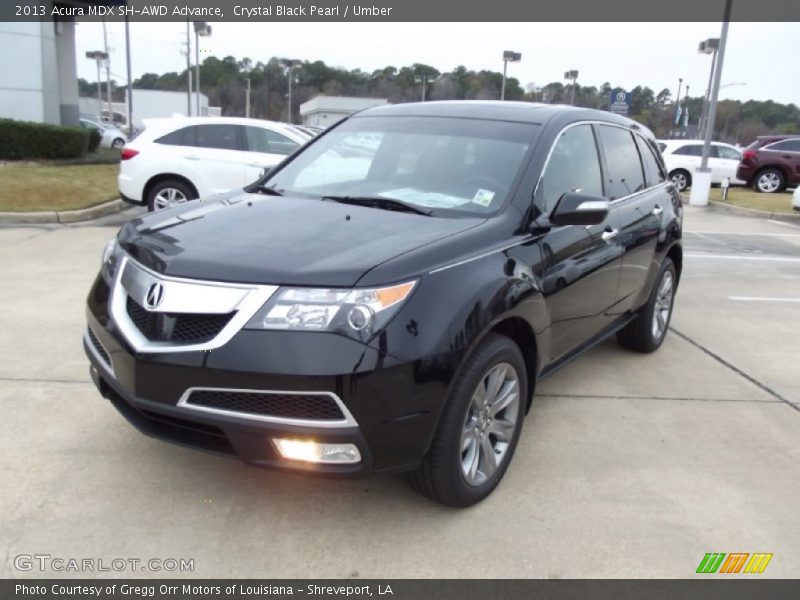 Crystal Black Pearl / Umber 2013 Acura MDX SH-AWD Advance