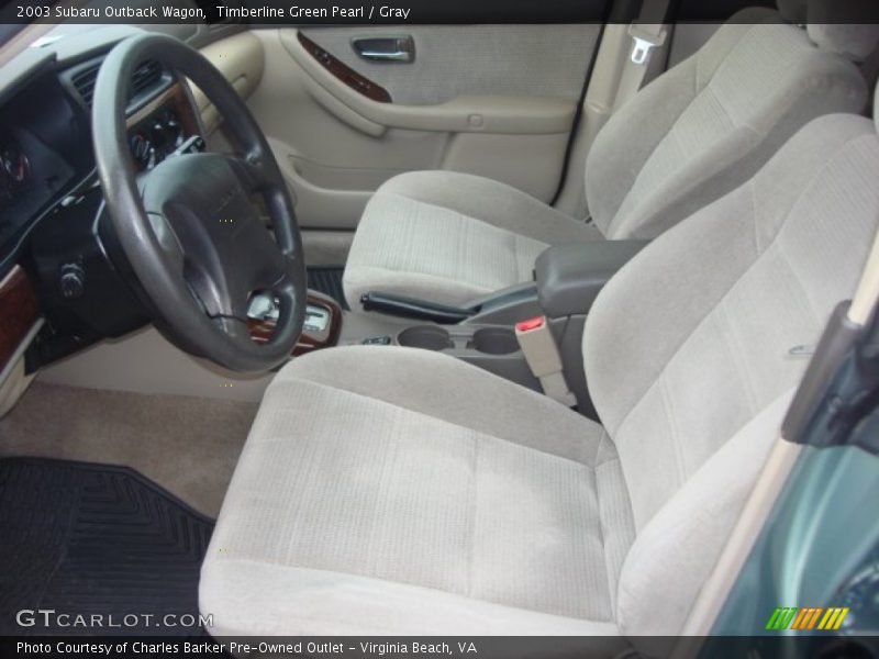 Timberline Green Pearl / Gray 2003 Subaru Outback Wagon