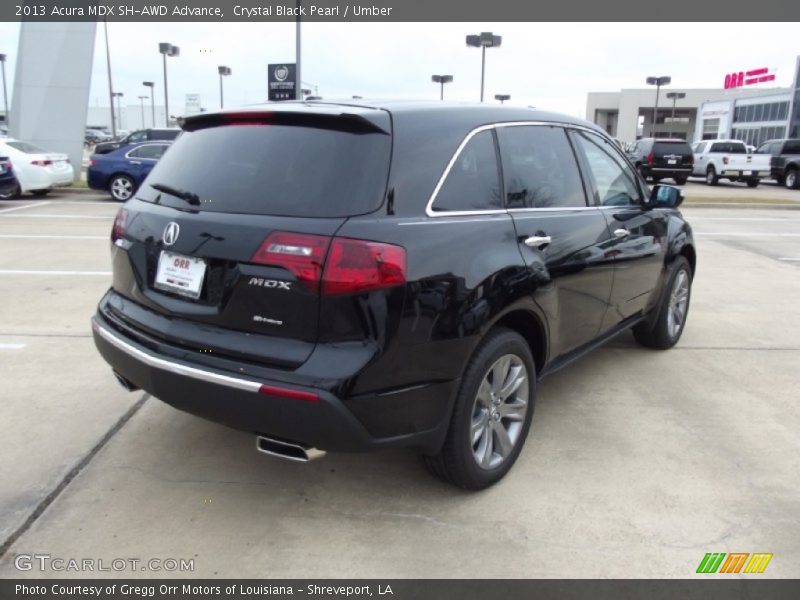 Crystal Black Pearl / Umber 2013 Acura MDX SH-AWD Advance