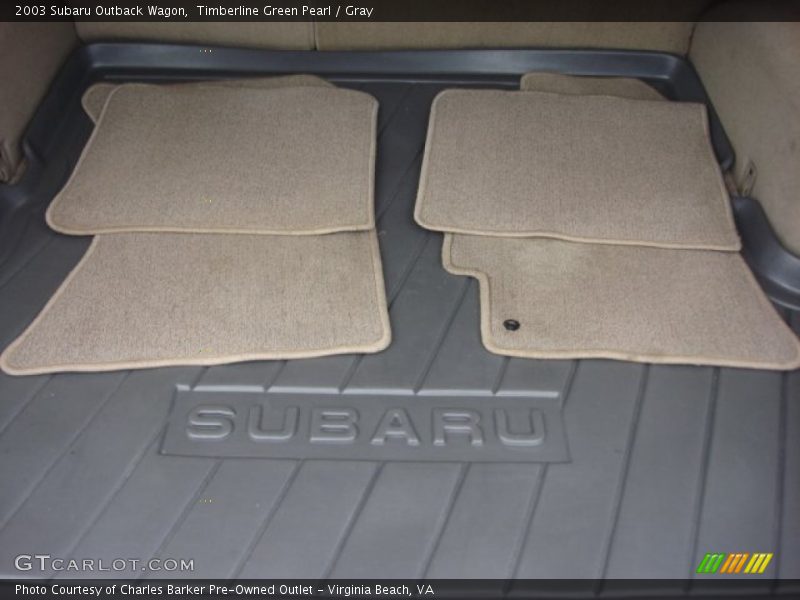 Timberline Green Pearl / Gray 2003 Subaru Outback Wagon