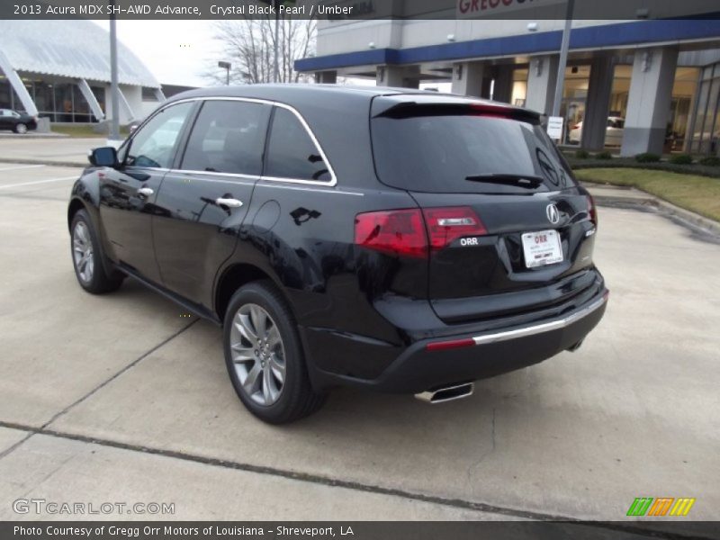 Crystal Black Pearl / Umber 2013 Acura MDX SH-AWD Advance