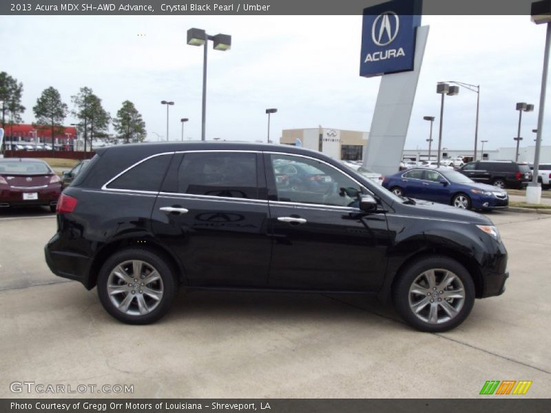 Crystal Black Pearl / Umber 2013 Acura MDX SH-AWD Advance