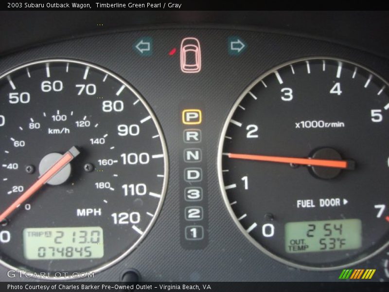 Timberline Green Pearl / Gray 2003 Subaru Outback Wagon