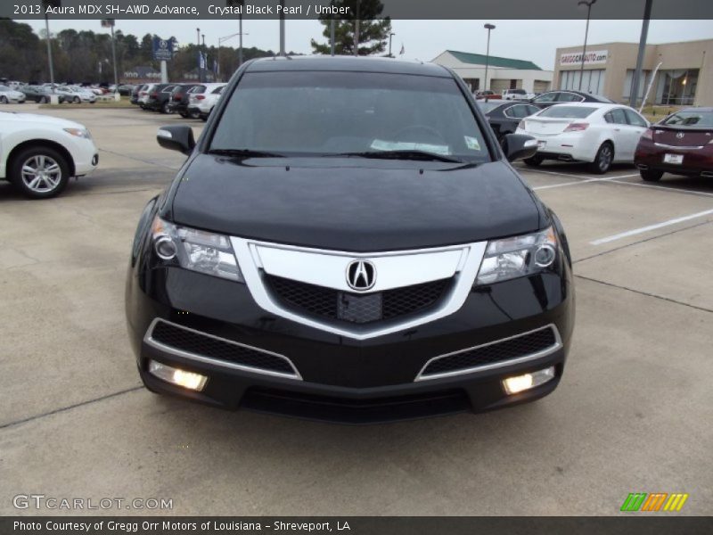 Crystal Black Pearl / Umber 2013 Acura MDX SH-AWD Advance
