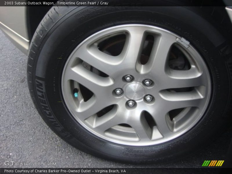 Timberline Green Pearl / Gray 2003 Subaru Outback Wagon