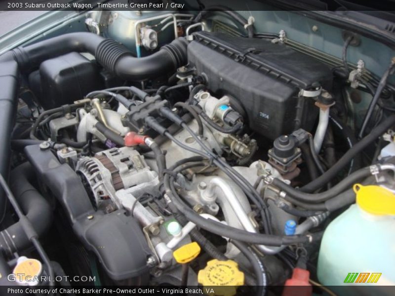 Timberline Green Pearl / Gray 2003 Subaru Outback Wagon