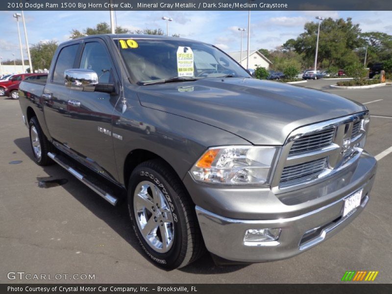 Mineral Gray Metallic / Dark Slate/Medium Graystone 2010 Dodge Ram 1500 Big Horn Crew Cab