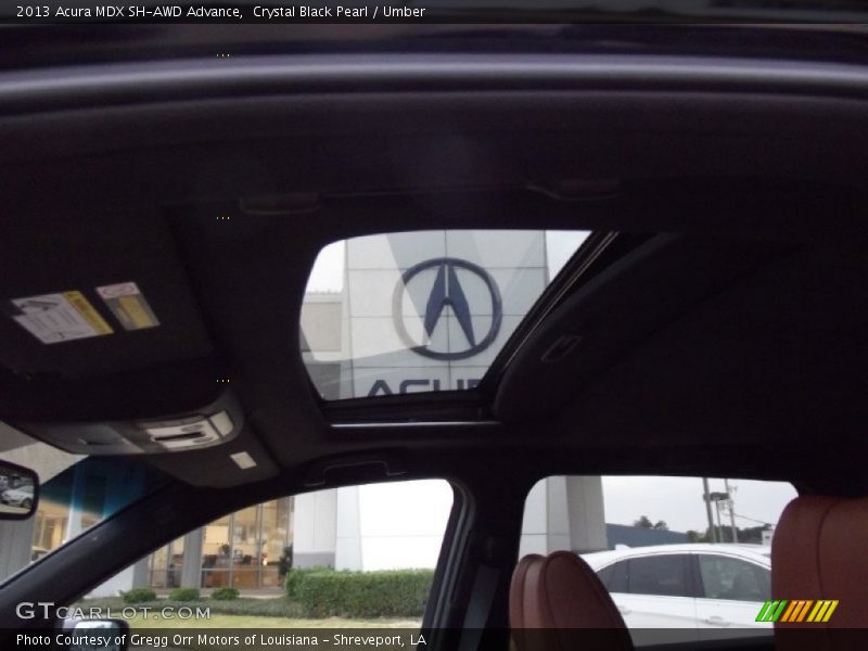 Crystal Black Pearl / Umber 2013 Acura MDX SH-AWD Advance