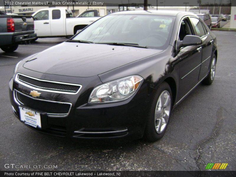 Black Granite Metallic / Ebony 2012 Chevrolet Malibu LT