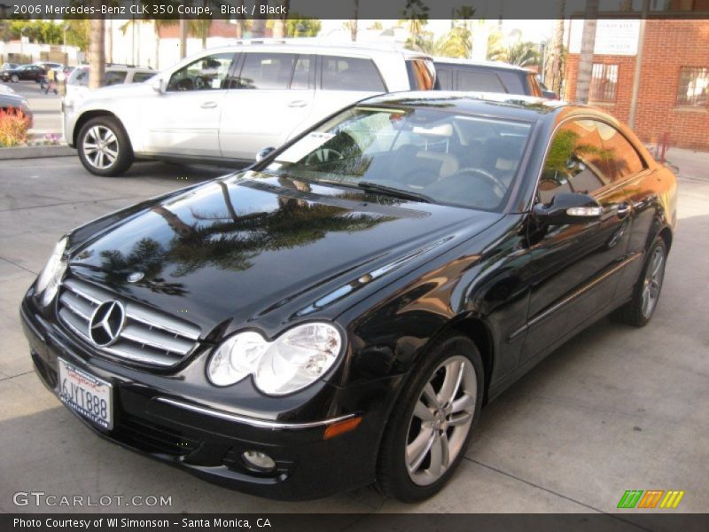 Black / Black 2006 Mercedes-Benz CLK 350 Coupe
