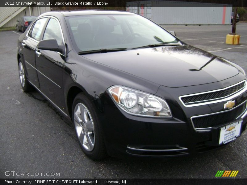 Black Granite Metallic / Ebony 2012 Chevrolet Malibu LT