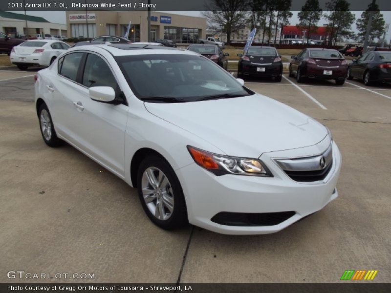 Bellanova White Pearl / Ebony 2013 Acura ILX 2.0L