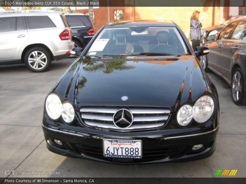 Black / Black 2006 Mercedes-Benz CLK 350 Coupe