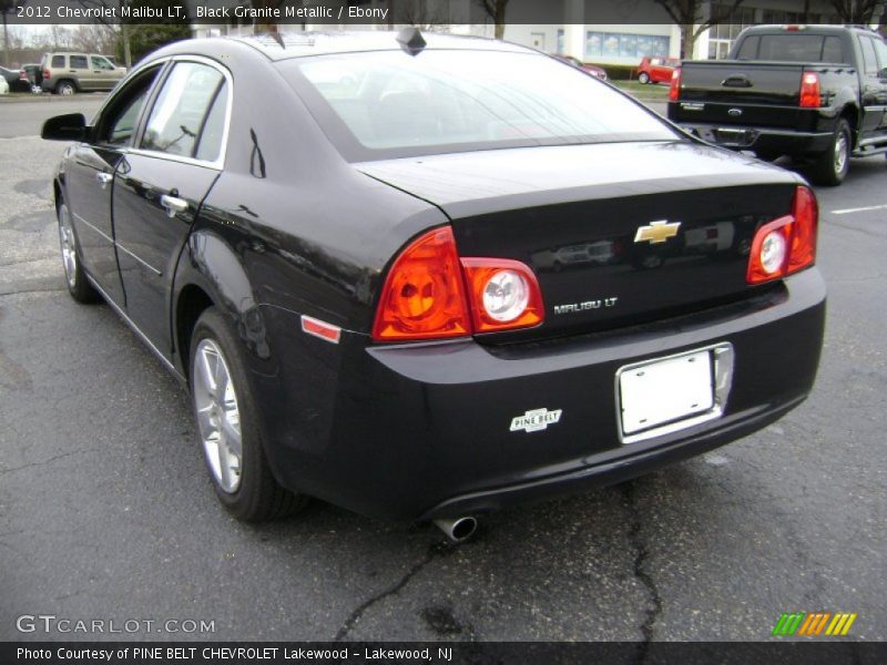 Black Granite Metallic / Ebony 2012 Chevrolet Malibu LT