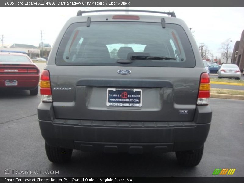 Dark Shadow Grey Metallic / Ebony Black 2005 Ford Escape XLS 4WD