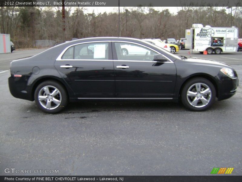Black Granite Metallic / Ebony 2012 Chevrolet Malibu LT