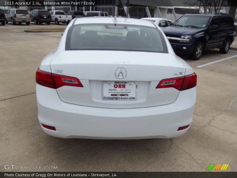Bellanova White Pearl / Ebony 2013 Acura ILX 2.0L