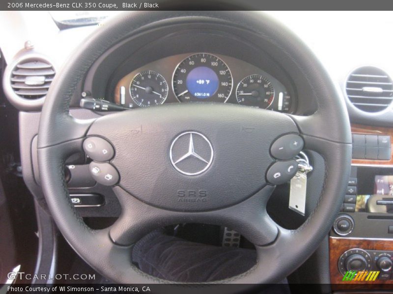 Black / Black 2006 Mercedes-Benz CLK 350 Coupe