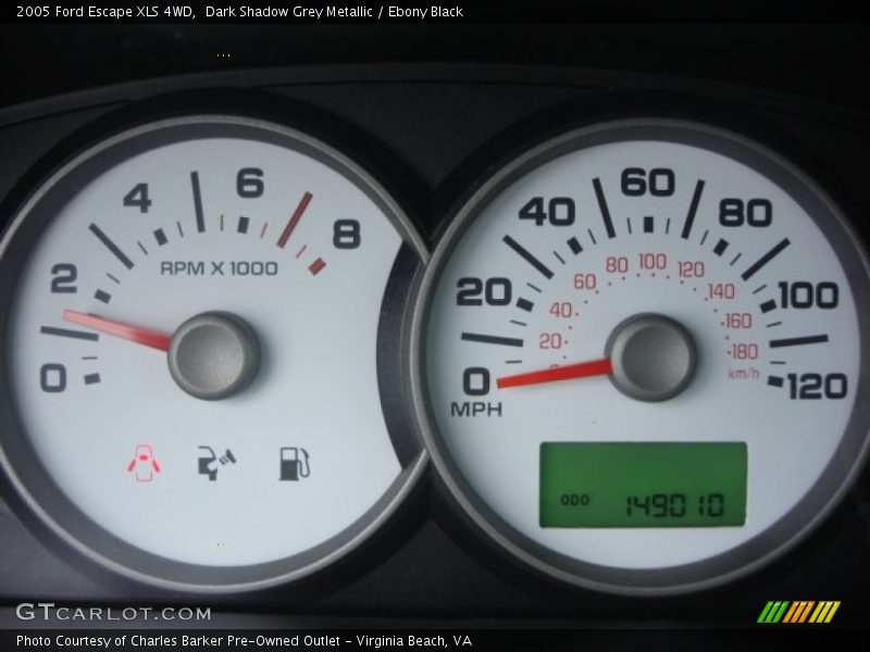 Dark Shadow Grey Metallic / Ebony Black 2005 Ford Escape XLS 4WD