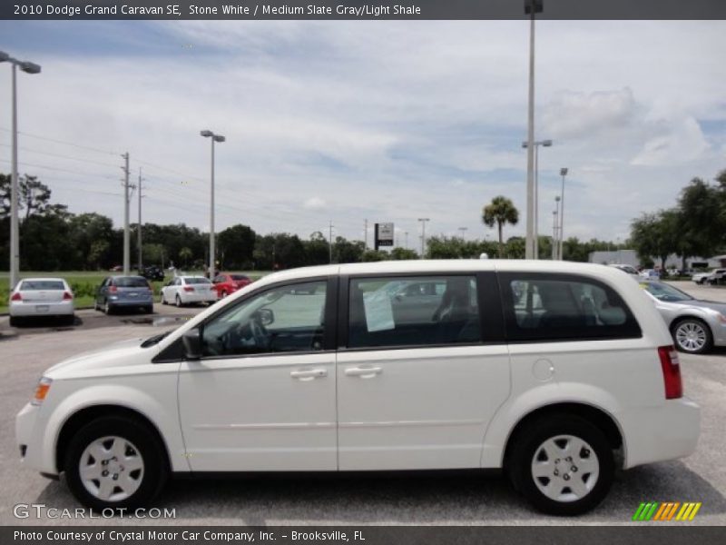 Stone White / Medium Slate Gray/Light Shale 2010 Dodge Grand Caravan SE