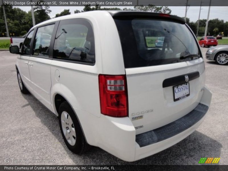 Stone White / Medium Slate Gray/Light Shale 2010 Dodge Grand Caravan SE