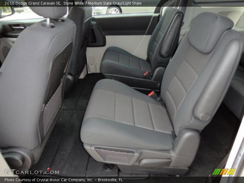 Stone White / Medium Slate Gray/Light Shale 2010 Dodge Grand Caravan SE