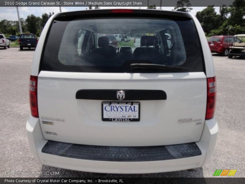 Stone White / Medium Slate Gray/Light Shale 2010 Dodge Grand Caravan SE