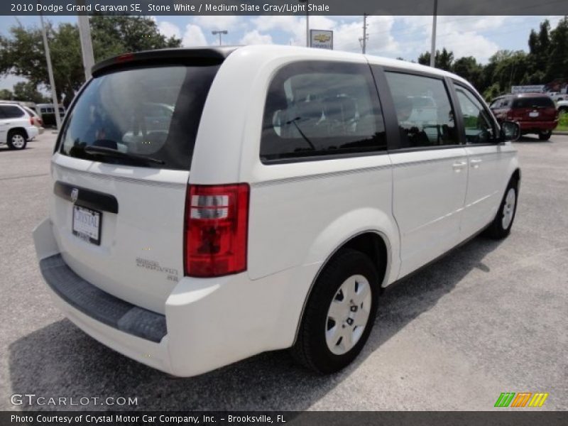 Stone White / Medium Slate Gray/Light Shale 2010 Dodge Grand Caravan SE