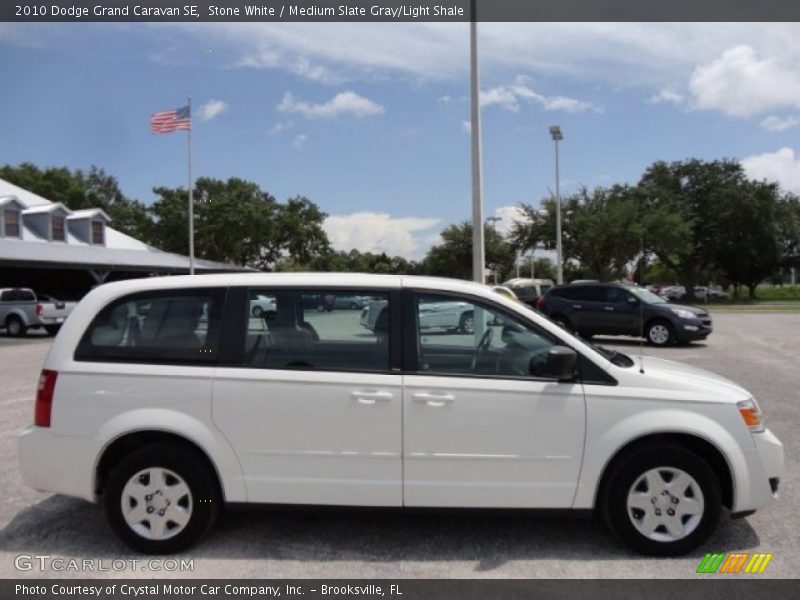 Stone White / Medium Slate Gray/Light Shale 2010 Dodge Grand Caravan SE