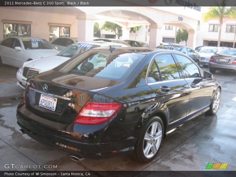 Black / Black 2011 Mercedes-Benz C 300 Sport